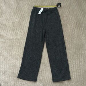 GB girls size Large comfy ribbed pants in a charcoal color NEW WITH TAGS